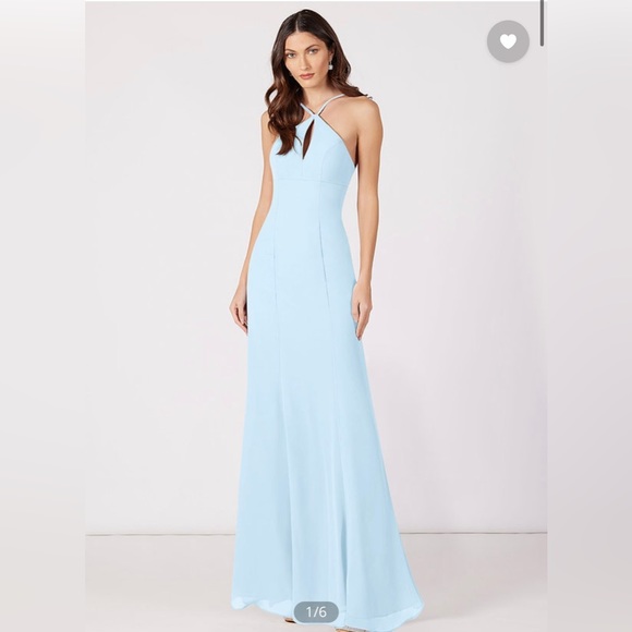 Azazie Dresses & Skirts - Azazie Sky Blue Livy